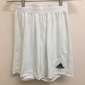white Adidas shorts (small)